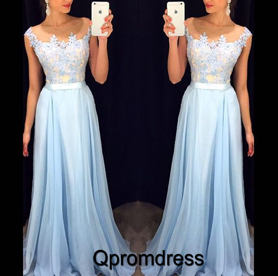 ice blue formal gown